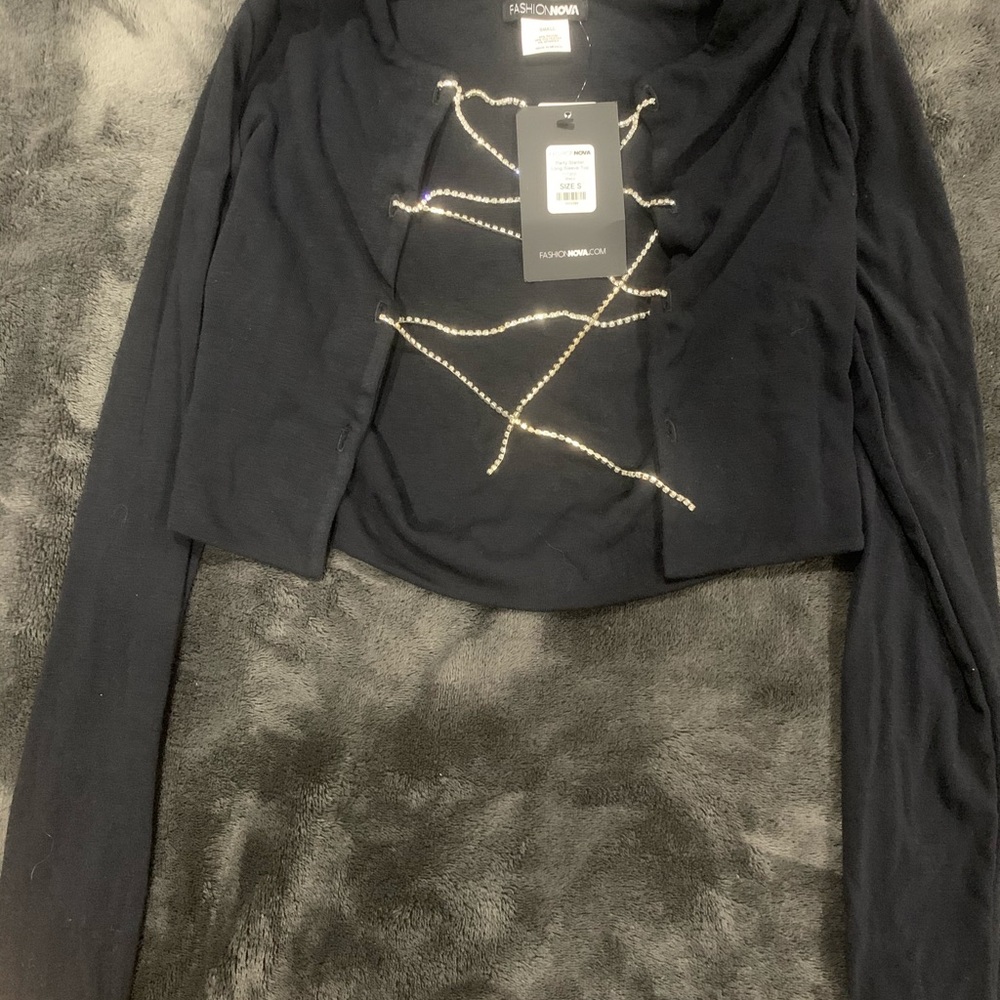 BLACK ACCESSORY TOP - Picture 4 of 4